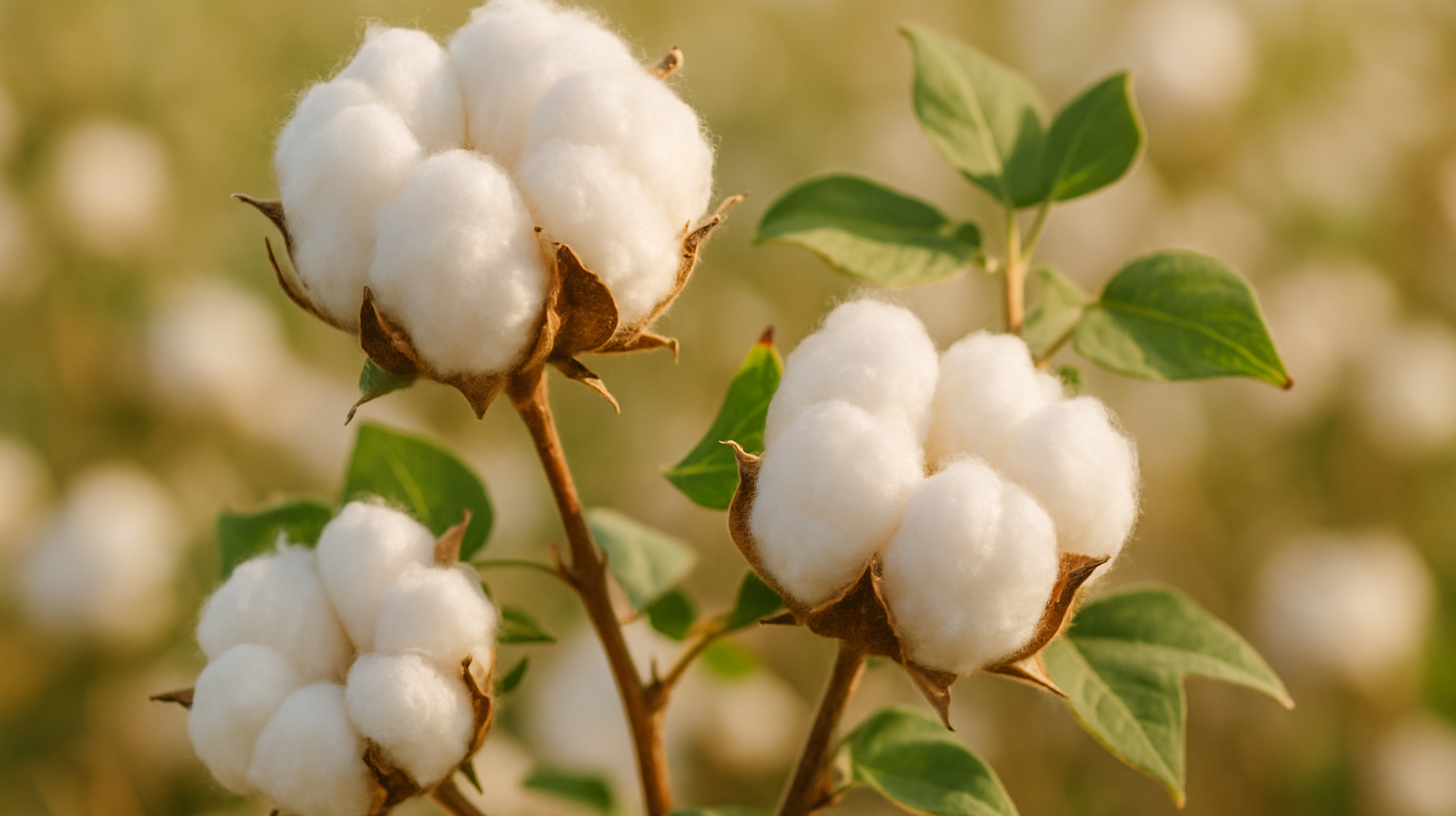 Closeup of a Cotton Plant