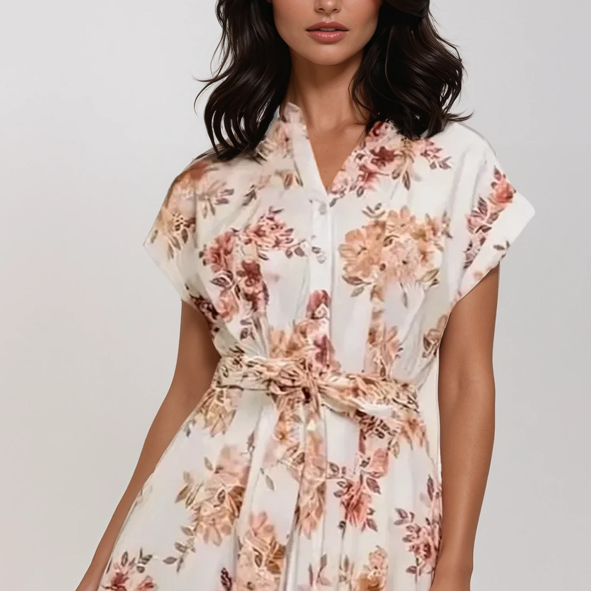 sachin and babi light blue dress Floral eyelet embroidered linen dress Summer resort outfit – Ukrainian  Embroidery main image 1